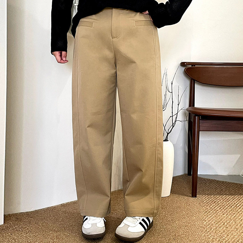 大码女装直筒裤女阔腿休闲裤2025秋季新款胖mm宽松百搭裤子NK1310