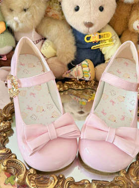 平底中低跟lo鞋女香香甜美可爱圆头doll感软妹百搭lolita玛丽珍鞋