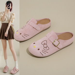 2025拖鞋子女春季新款韩版ins女学生休闲百搭半拖勃肯鞋街拍Y07