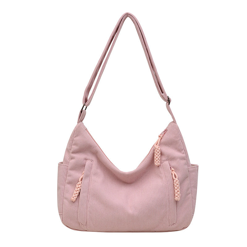 2024新款灯芯绒包女学生上课斜挎包大容量通勤简托特包约单肩包,箱包皮具/热销女包/男包,单肩包,淘宝优惠券,粉丝福利购,淘宝优惠卷