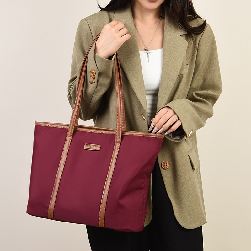 跨境外贸2024新款牛津纺托特包大容量单肩包女士通勤手提包斜挎,箱包皮具/热销女包/男包,单肩包,淘宝优惠券,粉丝福利购,淘宝优惠卷