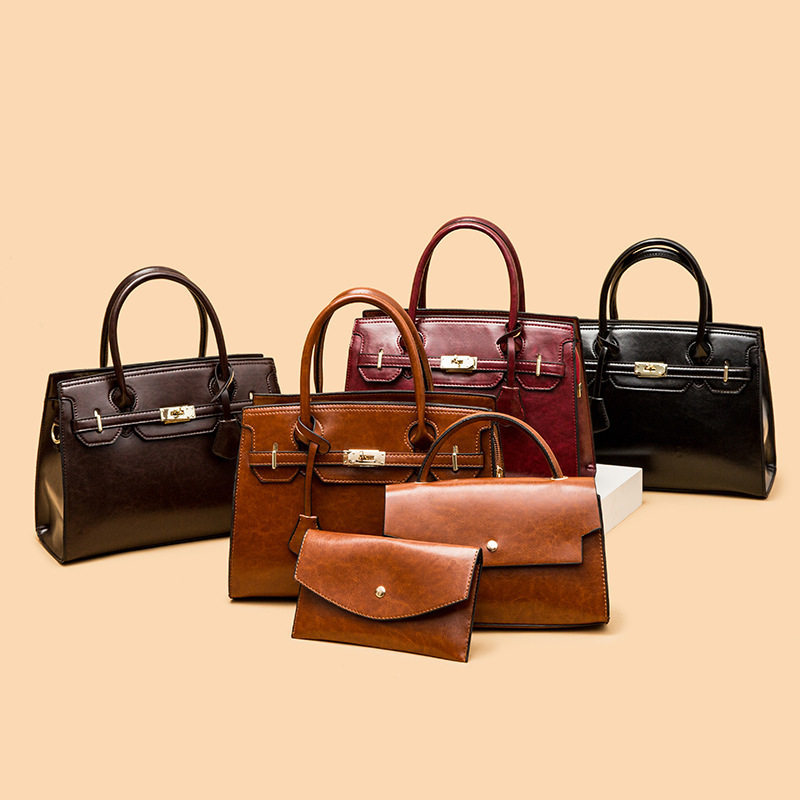 跨境子母包2023新款欧美复古鳄鱼纹三件套大容量单肩斜挎包收纳,箱包皮具/热销女包/男包,单肩包,淘宝优惠券,粉丝福利购,淘宝优惠卷