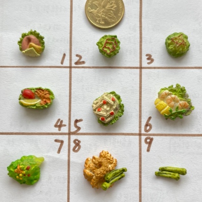 re-ment早期绝版食玩散货沙拉简餐