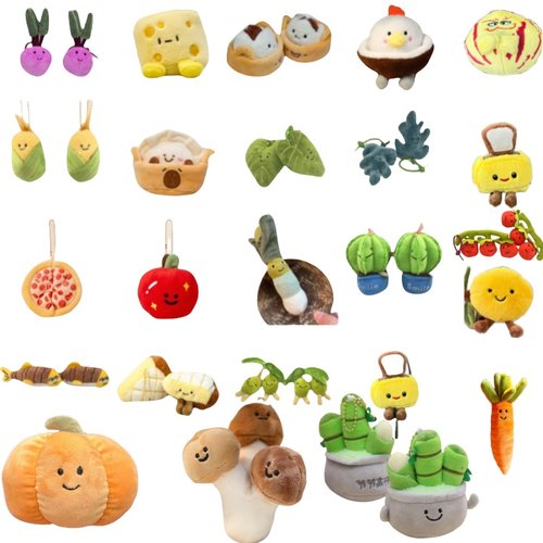 仿真食物玩偶水果蔬菜公仔批发