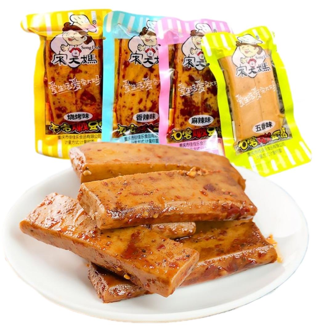 宋大妈石磨嫩豆腐干小包装重庆风味香辣五香味Q弹豆干零食品小吃