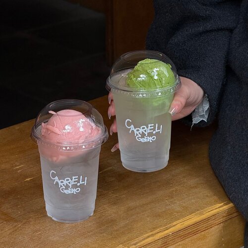 一次性加厚带盖大孔雪顶冷饮杯