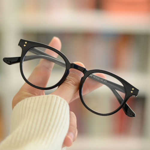 gm复古小镜框milan眼镜框玳瑁色高度近视可配防蓝光56小瞳距46mm