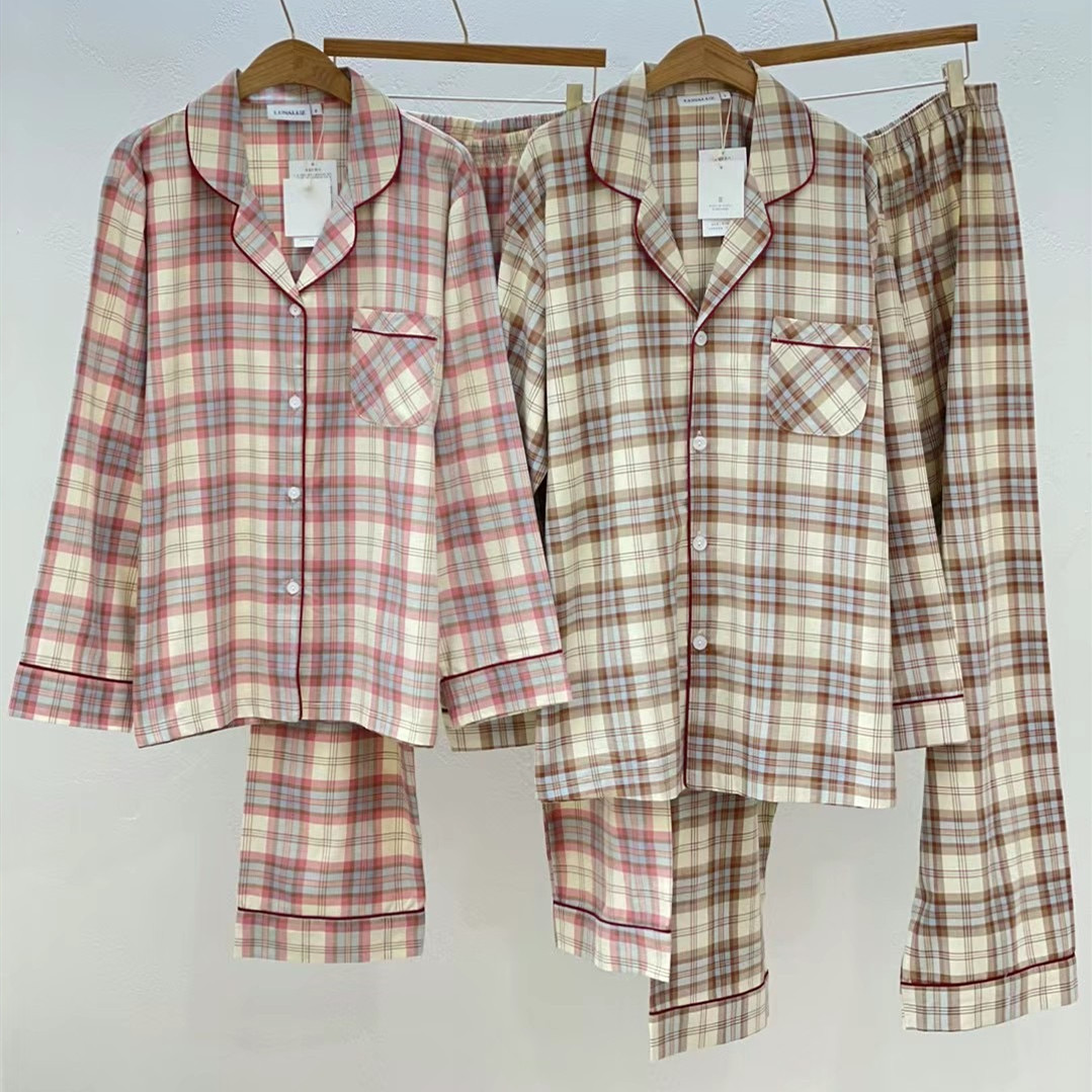 LUNALUZ情侣棉简约长袖家居服