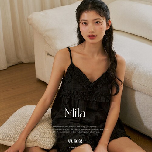 ULLALA韩国丝绵情侣吊带家居服女