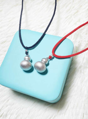 925纯银葫芦吊坠男女士款情侣空心可打开装东西项链配饰品生日礼