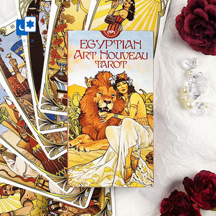 进口正版 新艺术埃及塔罗牌 Egyptian Art Nouveau 桌游卡牌