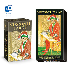 进口正版 烫金维斯康提塔罗牌 Visconti Tarot 卡罗牌桌游卡牌