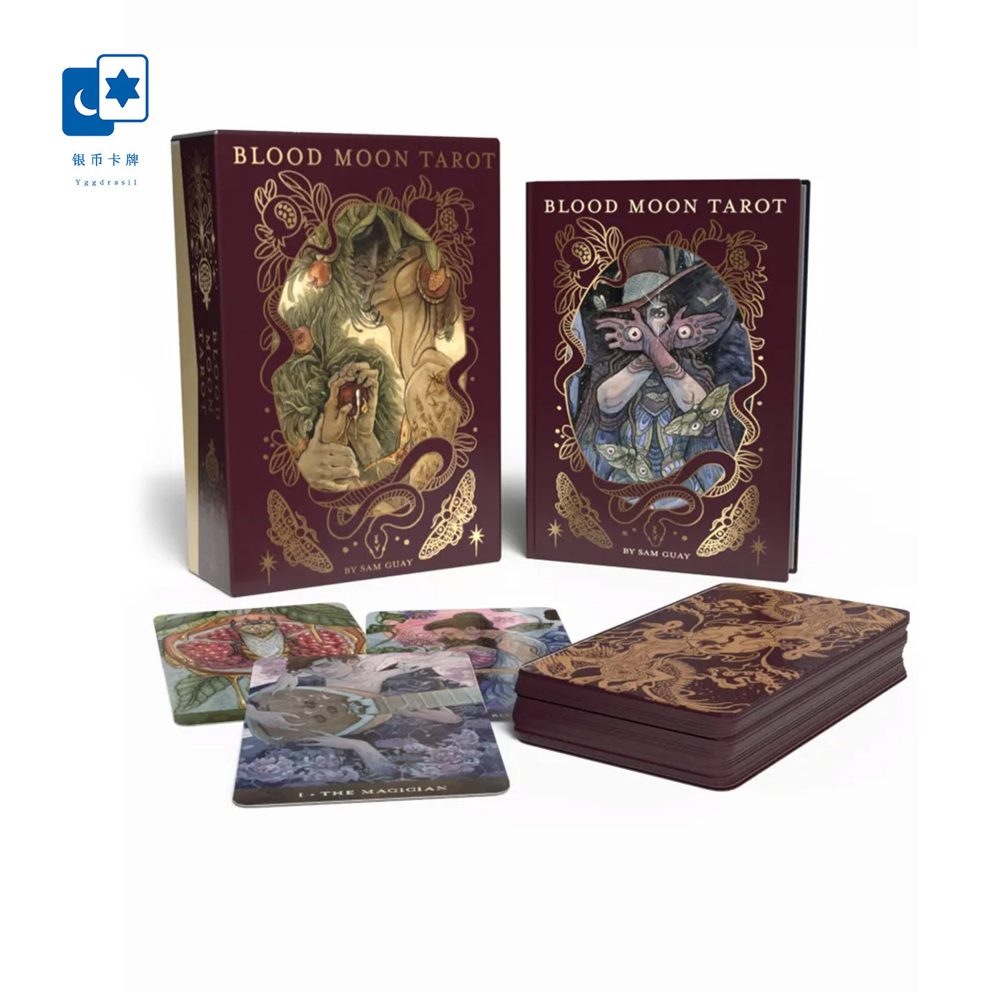 进口正版 血月塔罗牌 Blood Moon Tarot 美游原装桌游卡牌