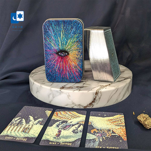 原装正版棱镜塔罗牌铁盒版 Prisma Visions Tarot Tin 桌游卡牌