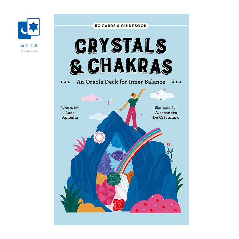 进口正版 内在水晶神谕卡 Crystals & Chakras 桌游卡牌