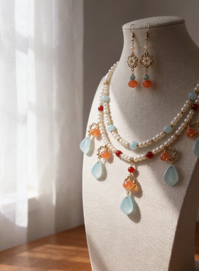 宋明制古风汉服珍珠璎珞