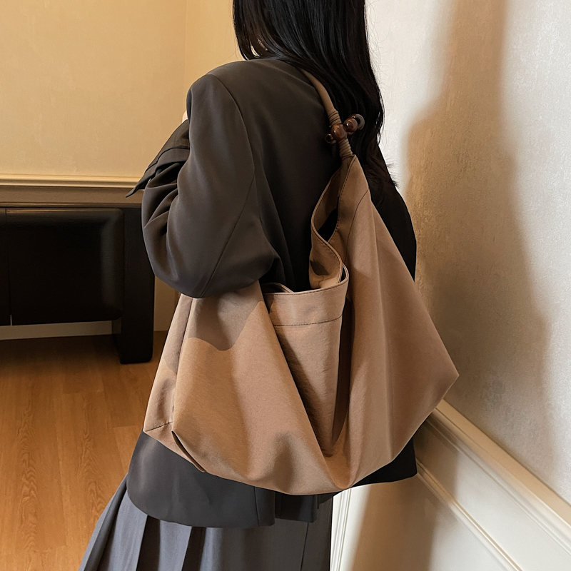 2025时尚帆布包大容量腋下托特包