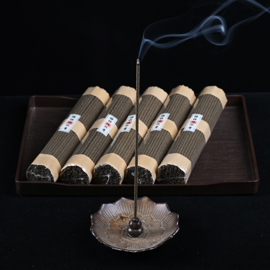 常安香艺绿棋3.0粗手工天然沉香线香100克装家用室内安神助眠香熏