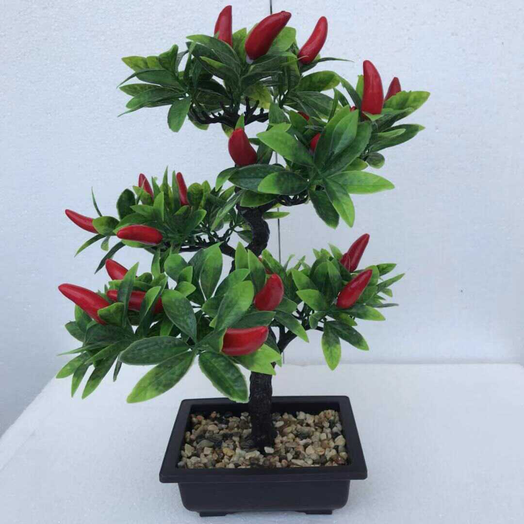 佛前花仿真水果桔子盆景摆件