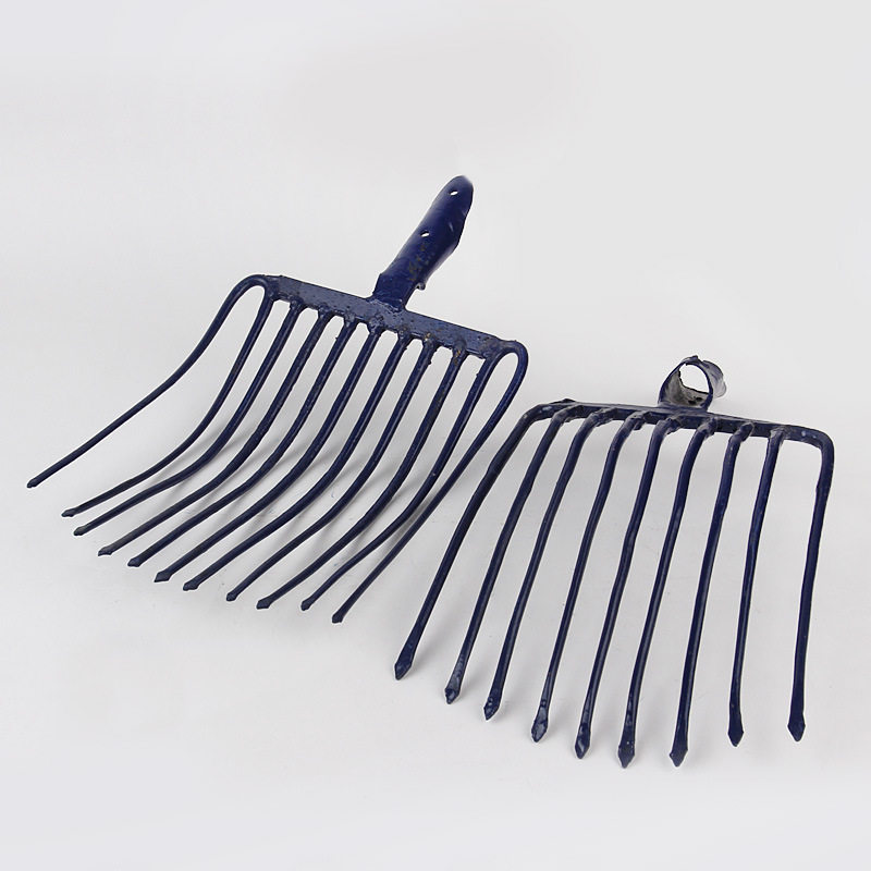 铁路维护工具一体9齿 11齿石子钢叉 石渣叉九齿铁叉 九股钢叉