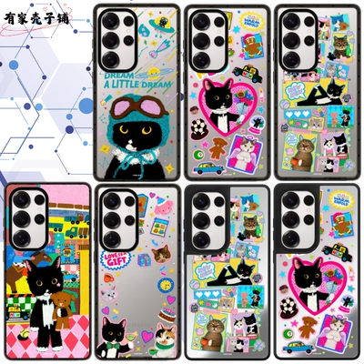 奶牛猫三星手机壳防摔可爱个性