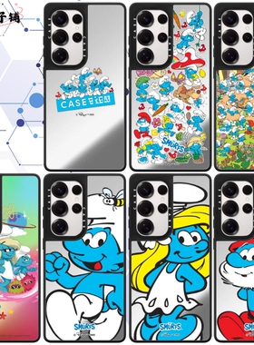 CAS Smurfs蓝精灵 手机壳磁吸magsafe镜面防摔保护壳适用于三星Galaxy S25ultra/S25/S24/S23ultra可爱个性