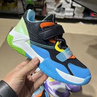 俄罗斯外贸儿童篮球鞋羽毛球鞋男女童户外实战耐磨乳胶鞋垫透气