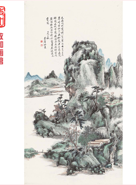黄宾虹山水画天扃峡图近现代名家国画字画家居客厅书房办公室装饰