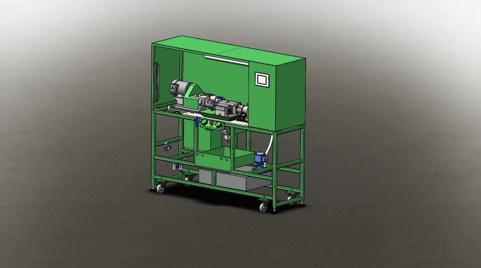 精密四轴小车床模型图纸