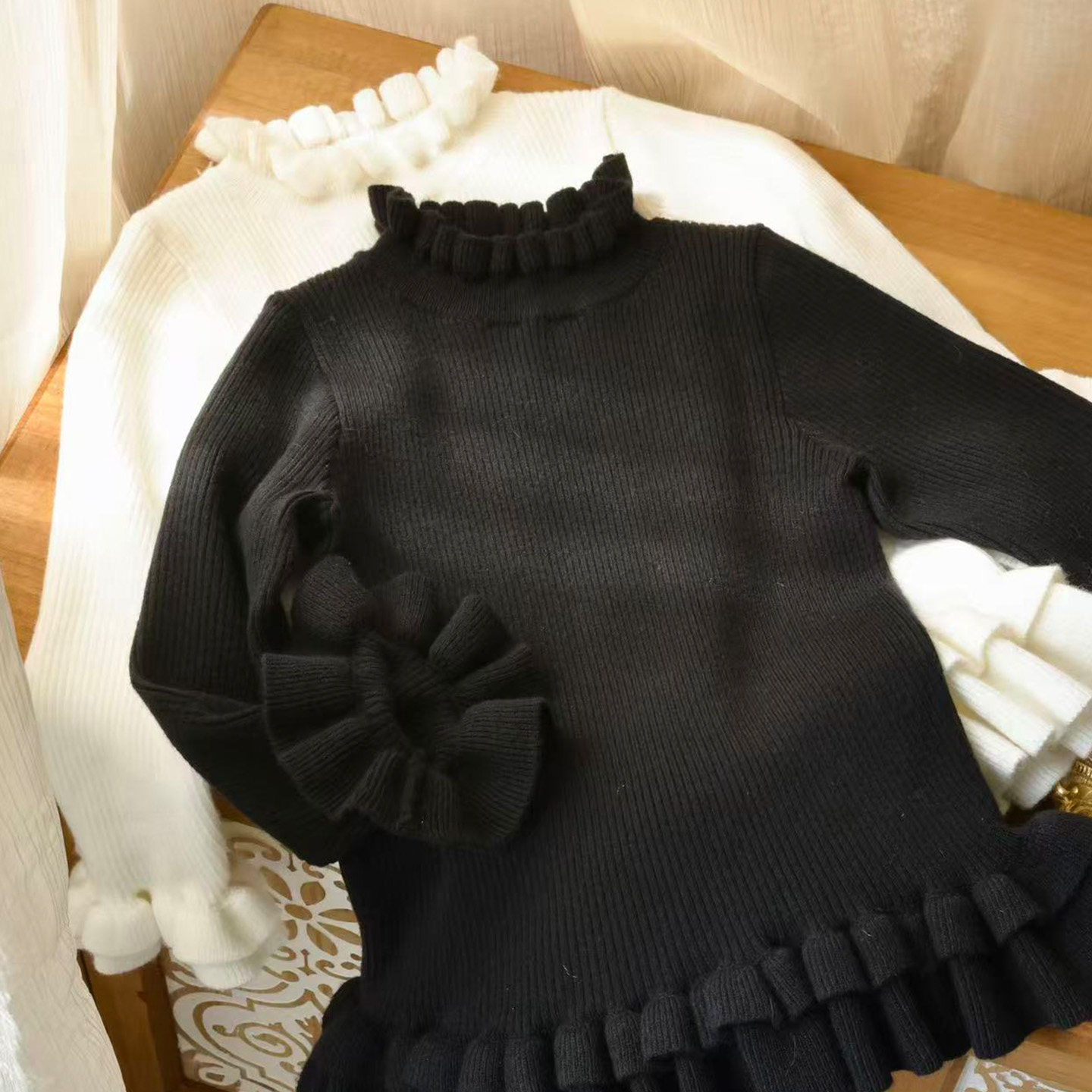 粗腿原创打底毛衫女童长袖上衣2025秋冬新款百搭保暖纯色内搭儿童,童装/婴儿装/亲子装,毛衣/针织衫,淘宝优惠券,粉丝福利购,淘宝优惠卷