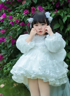 女童周岁公主裙生日礼服