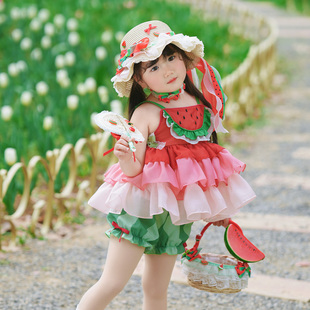 粗腿原创西欢你女童常服套装夏季新款清凉休闲日常儿童水果穿搭