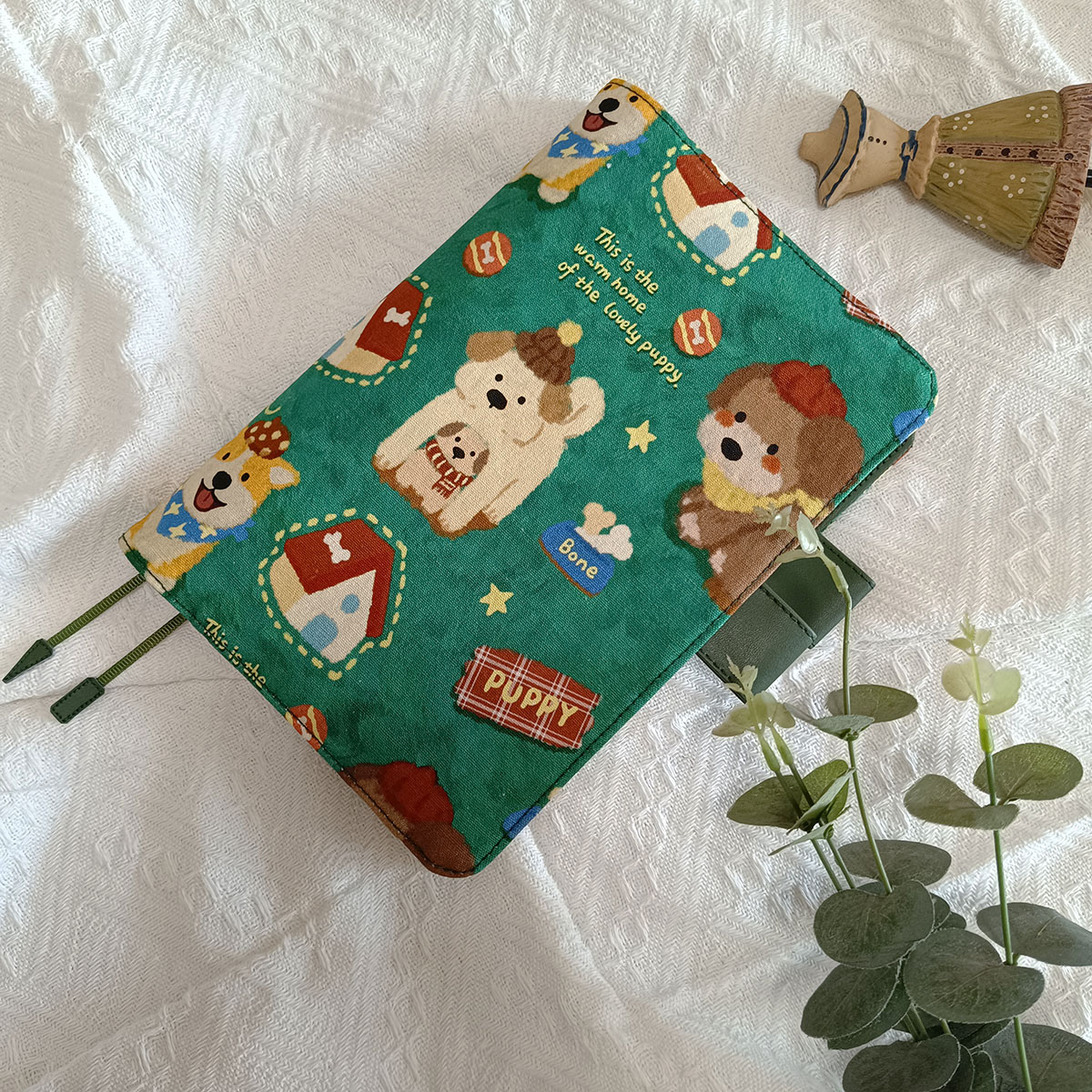 面大师  幼儿园 手工定页A5A6手帐书衣 笔记本学生细帆布可爱动物