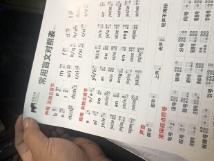 汉盲文对照卡 盲文学习卡片 汉语 盲文符号对照表