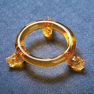 茶壶过滤茶滤耐热玻璃茶漏茶具配件茶海茶水分离器彩色过滤茶架