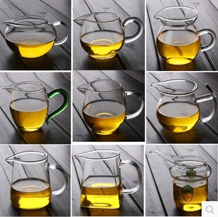 包邮耐热玻璃功夫茶具 大玻璃茶海公杯 精美大龙蛋公道杯 400ml