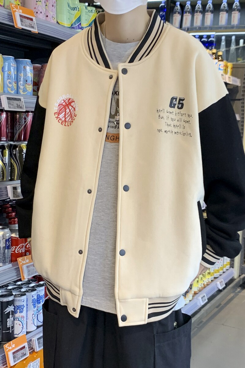 秋季港风潮牌棒球服外套男宽松夹克CF2201P75控98,男装夹克,电商A309