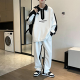 2023春季新款潮牌设计半拉链卫衣套装男两件套衣服TZ369P100，男装卫衣，电商A309