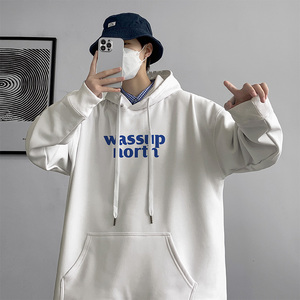 重磅！wassup加绒加厚卫衣男潮牌宽松帽衫P60控88 商标可授权图片