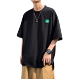 夏季主推款~华夫格绣标短袖t恤男女同款021P35控48，男装T恤，电商A309