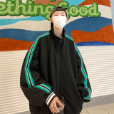 爱心压花面料秋季情侣棒球服夹克男女宽松潮牌开衫外套111P75，男装夹克，电商A309