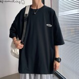 2022现货~开叉排扣短袖T恤男港风潮牌T01P30控48，男装T恤，电商A309