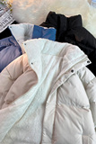 现货3万+得物直播品质冬季羊羔毛加厚棉服外套666TP80，男装棉衣，电商A309