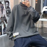 加绒加厚卫衣男高领潮牌A184P55控78，男装卫衣，电商A309