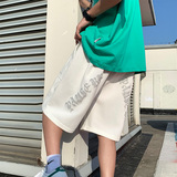 推荐~夏季潮牌哥特字母印花运动短裤男A346P35控48，男装休闲裤，电商A309