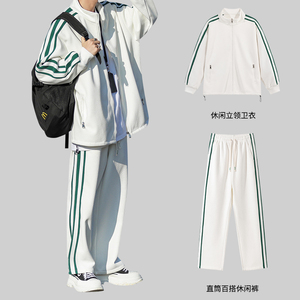 秋季新品~经典款情侣运动服男女潮牌开衫卫衣套装 TZ573P100控138图片