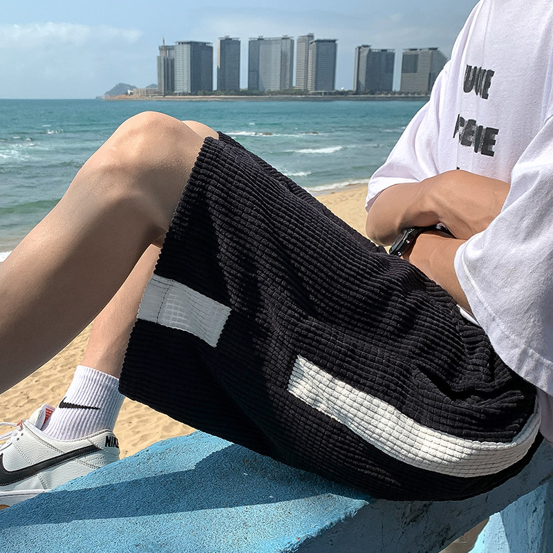 夏季华夫格灯芯绒短裤男 A200P30图片