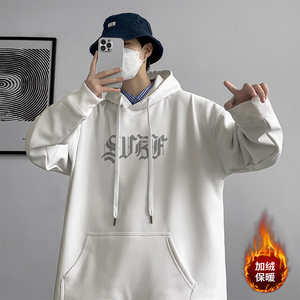 秋冬加绒加厚连帽卫衣男女款 A384P60 控88图片