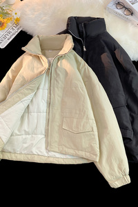 冬季高领防风加厚工装棉服男潮牌oversize棉衣外套101P128控168图片