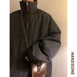 冬季工装棉衣男高领仿风保暖加厚棉服外套101P128控168，男装棉衣，电商A309